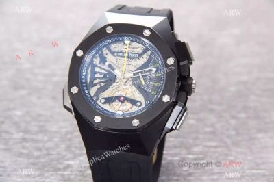 Replica Audemars Piguet Royal Oak Concept  Supersonnerie Quartz Watch Black Case